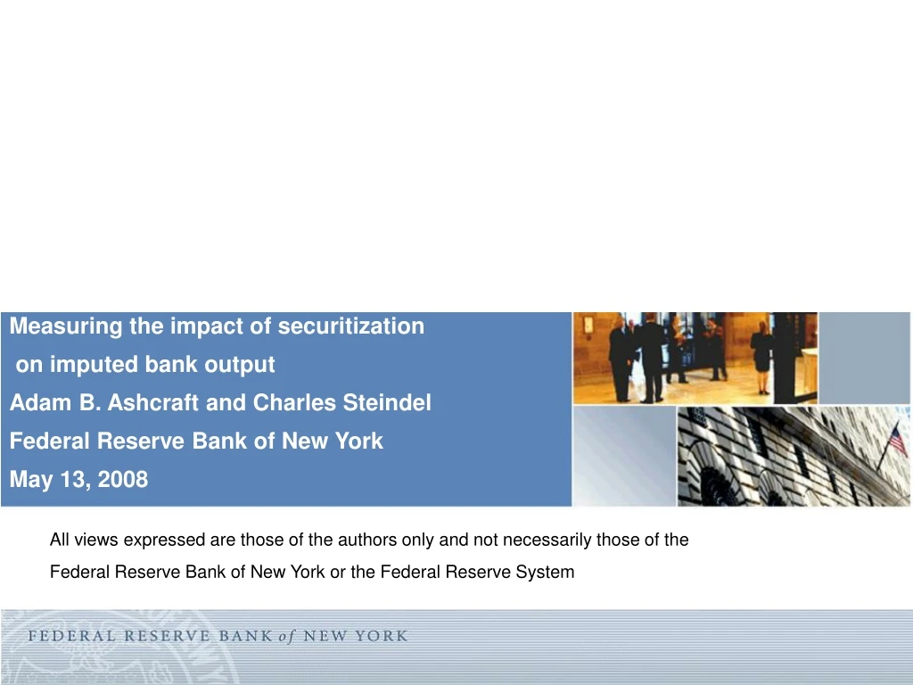 measuring the impact of securitization on imputed