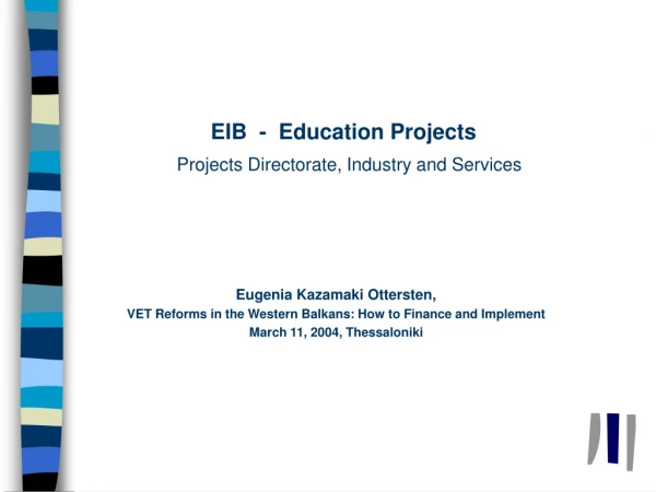 EIB - Education Projects