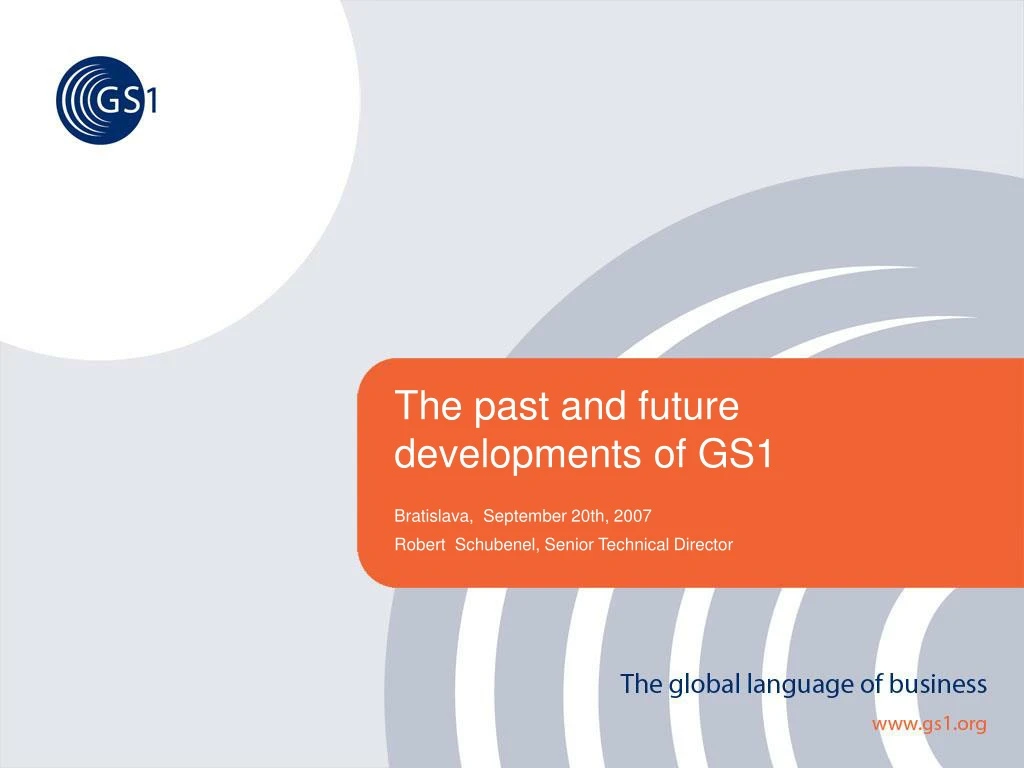 the past and future developments of gs1