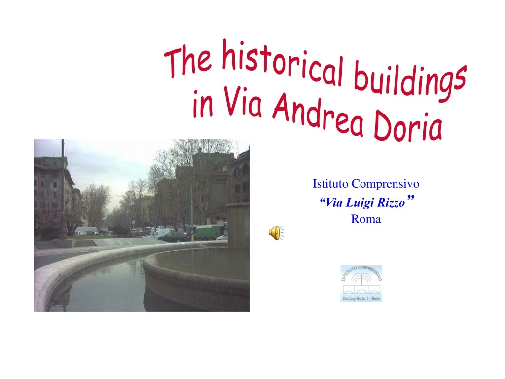 the historical buildings in via andrea doria