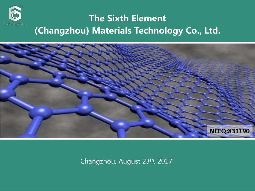 the sixth element changzhou materials technology