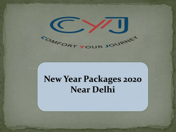 New Year 2020 | New Year Packages 2020