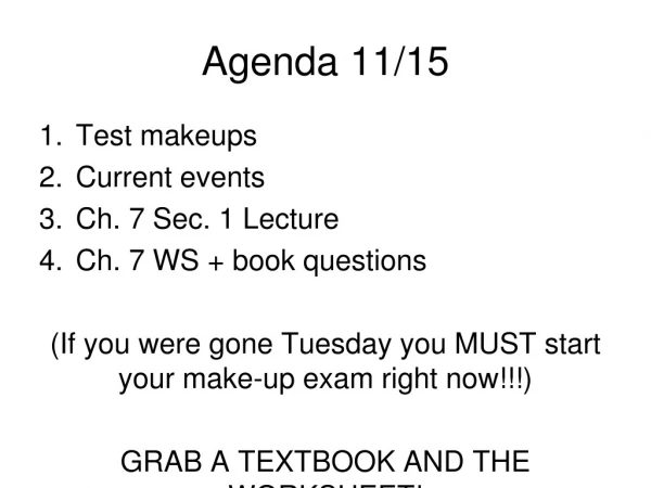 Agenda 11/15