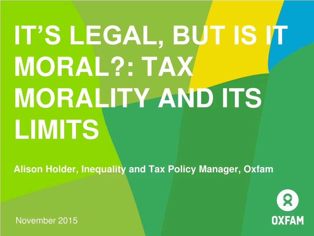 it s legal but is it moral tax morality and its limits