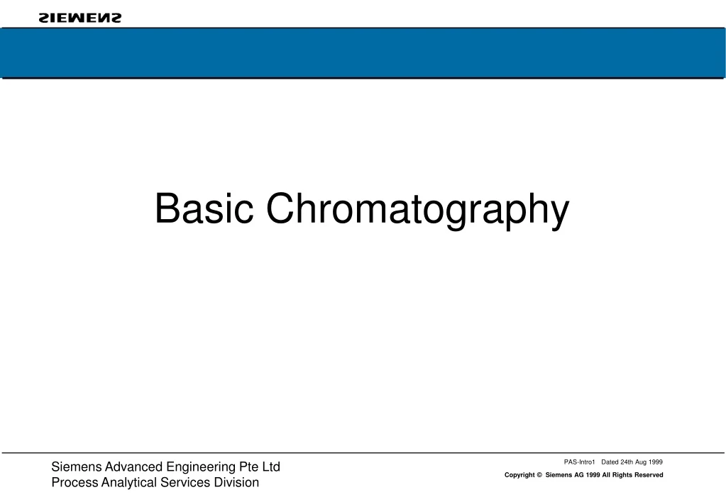 basic chromatography