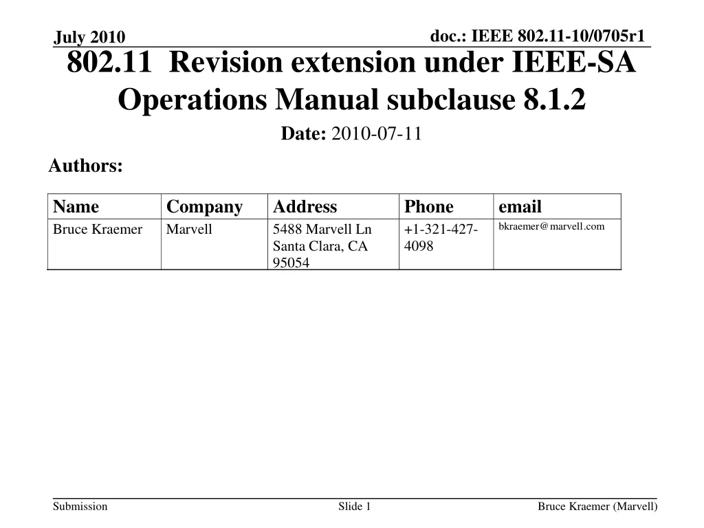 802 11 revision extension under ieee sa operations manual subclause 8 1 2