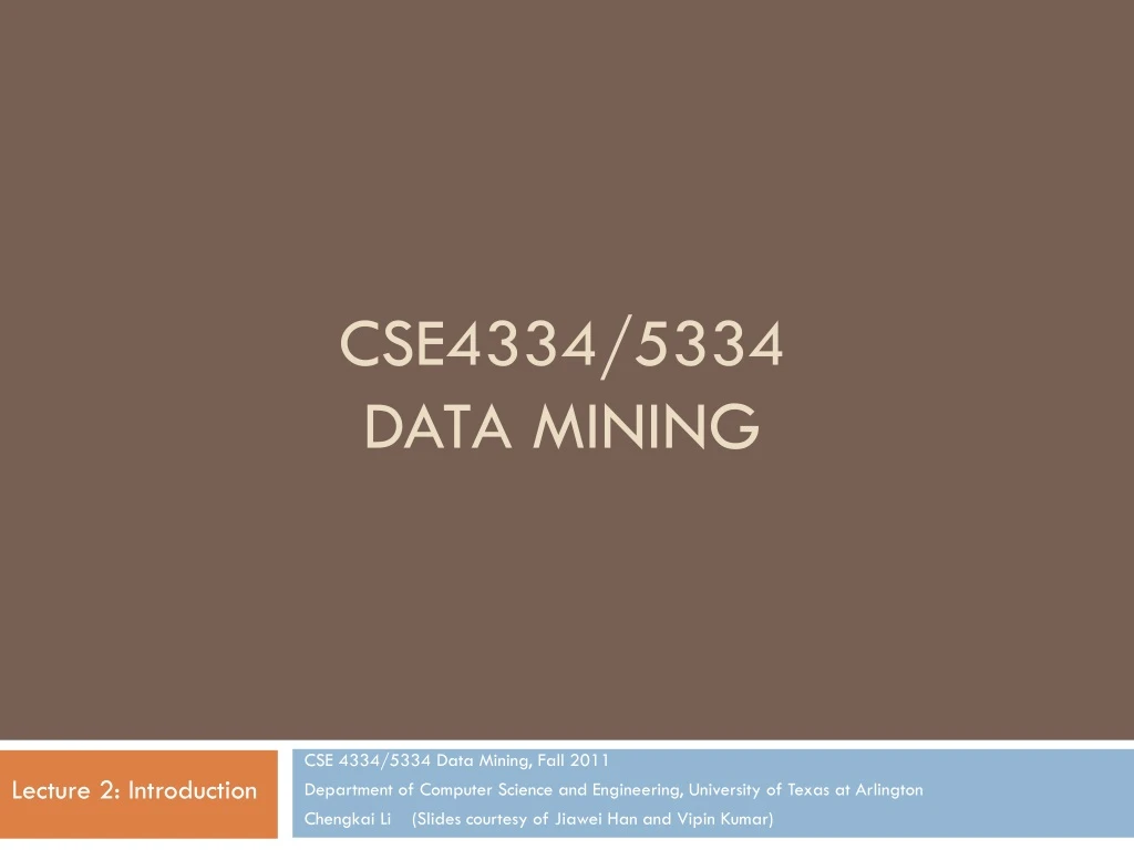 cse4334 5334 data mining