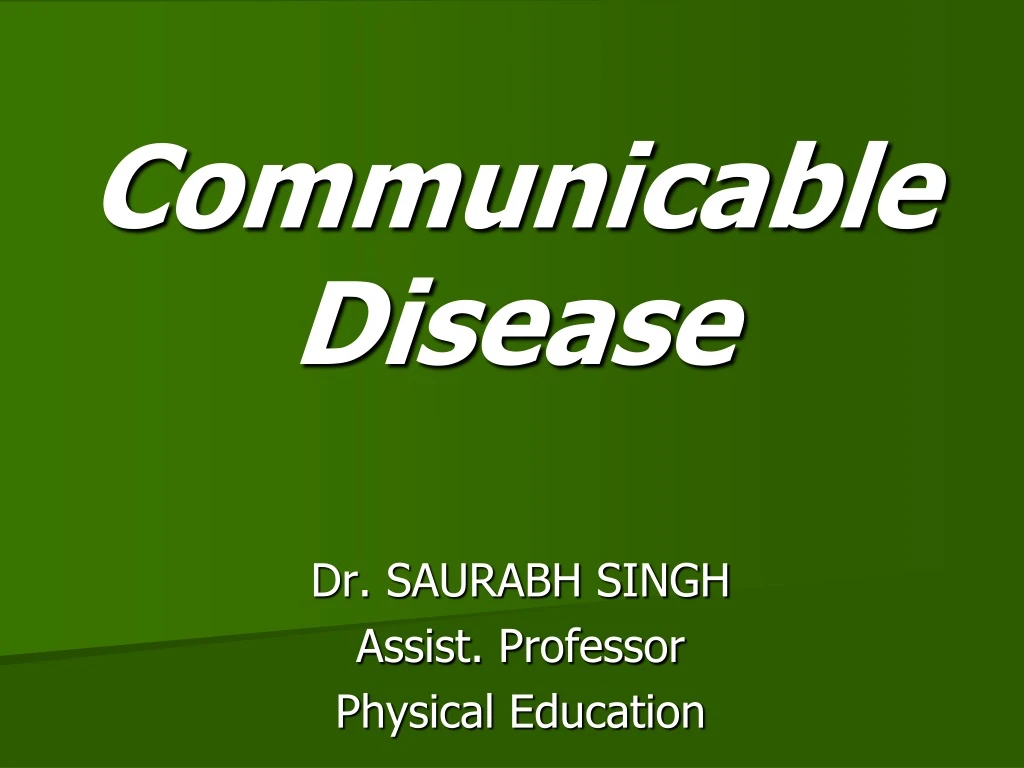 communicable disease