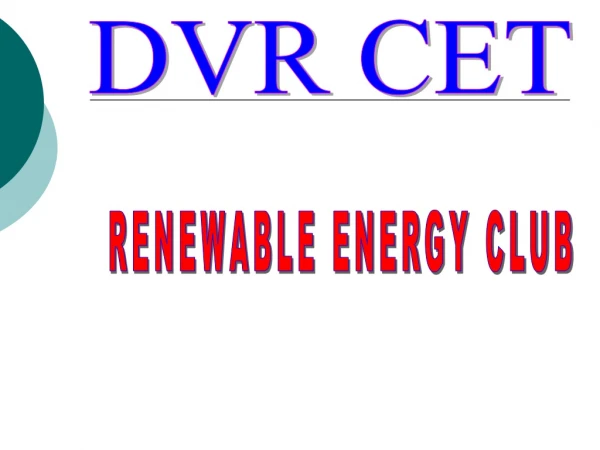 RENEWABLE ENERGY CLUB