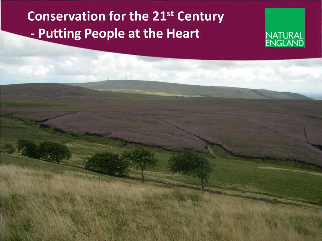 conservation for the 21 st century putting people