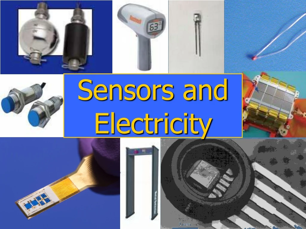 sensors and electricity
