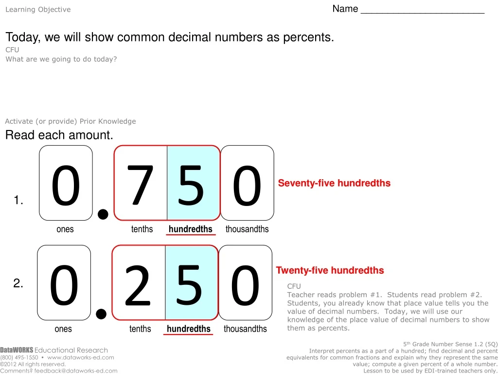 learning objective name today we will show common