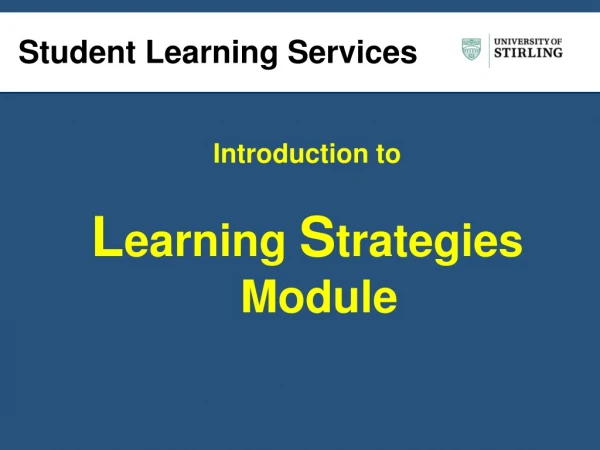 Student Learning Services