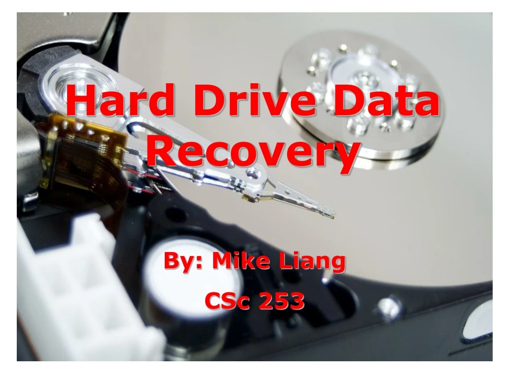 hard drive data recovery