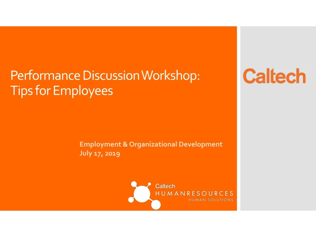 performance discussion workshop tips for employees