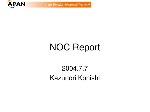 NOC Report