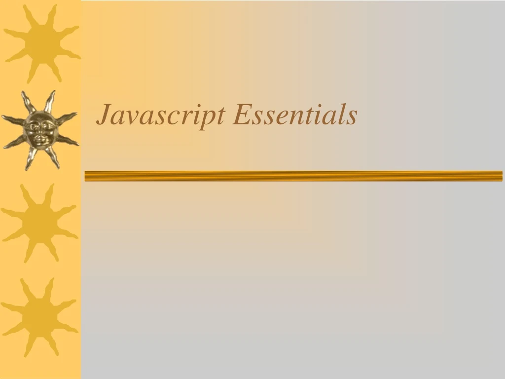 javascript essentials