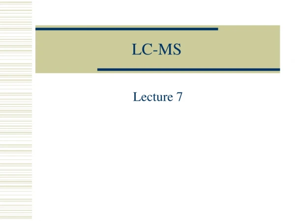 LC-MS