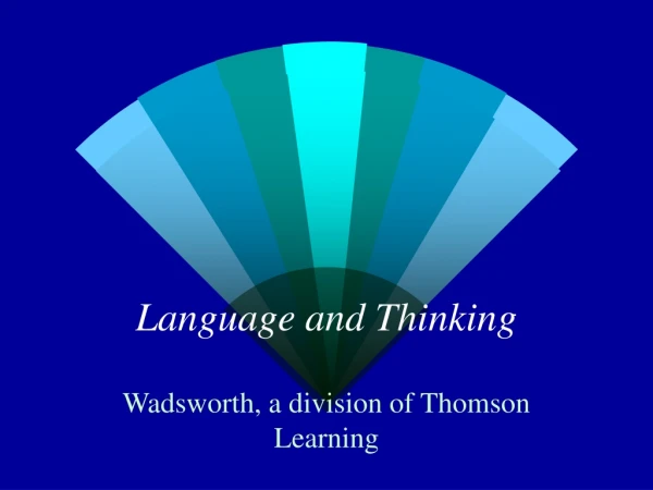 Language and Thinking