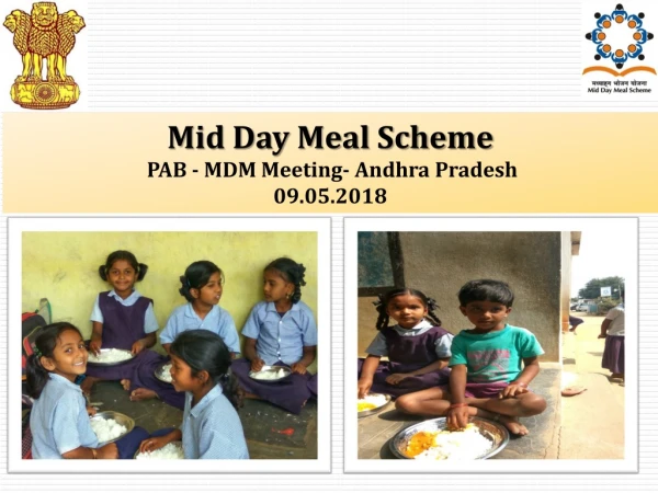 Mid Day Meal Scheme PAB - MDM Meeting- Andhra Pradesh 09.05.2018