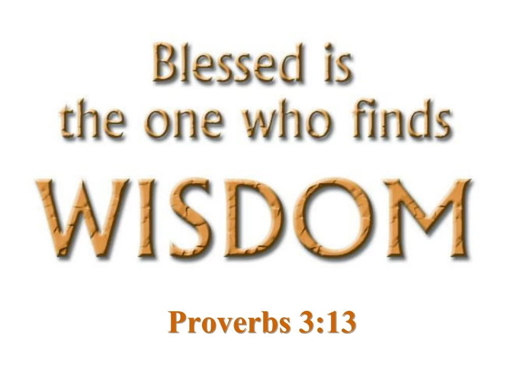 proverbs 3 13