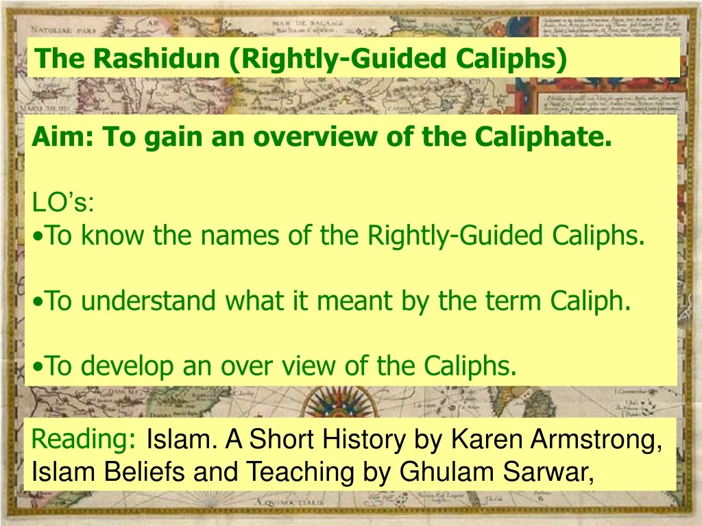 the rashidun rightly guided caliphs