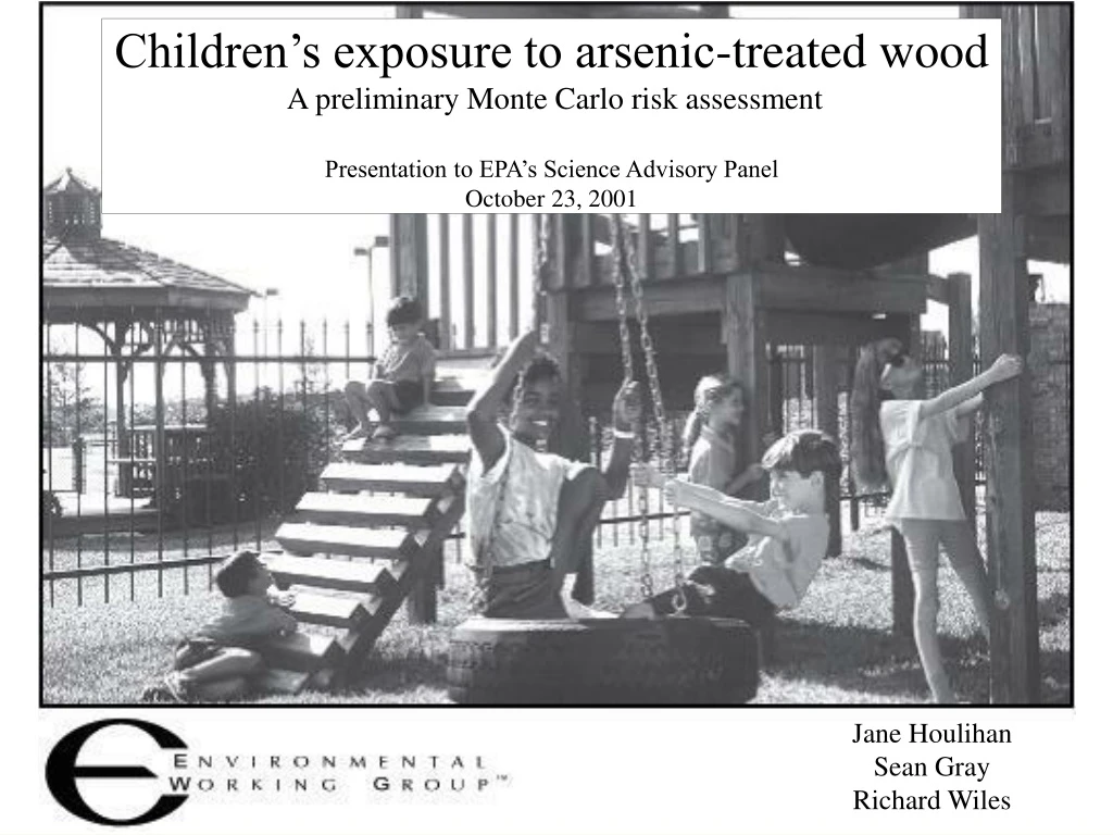 children s exposure to arsenic treated wood