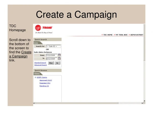 Create a Campaign