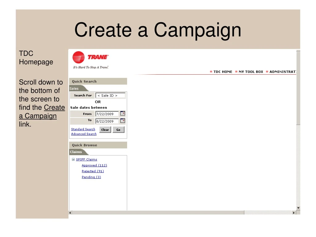 create a campaign