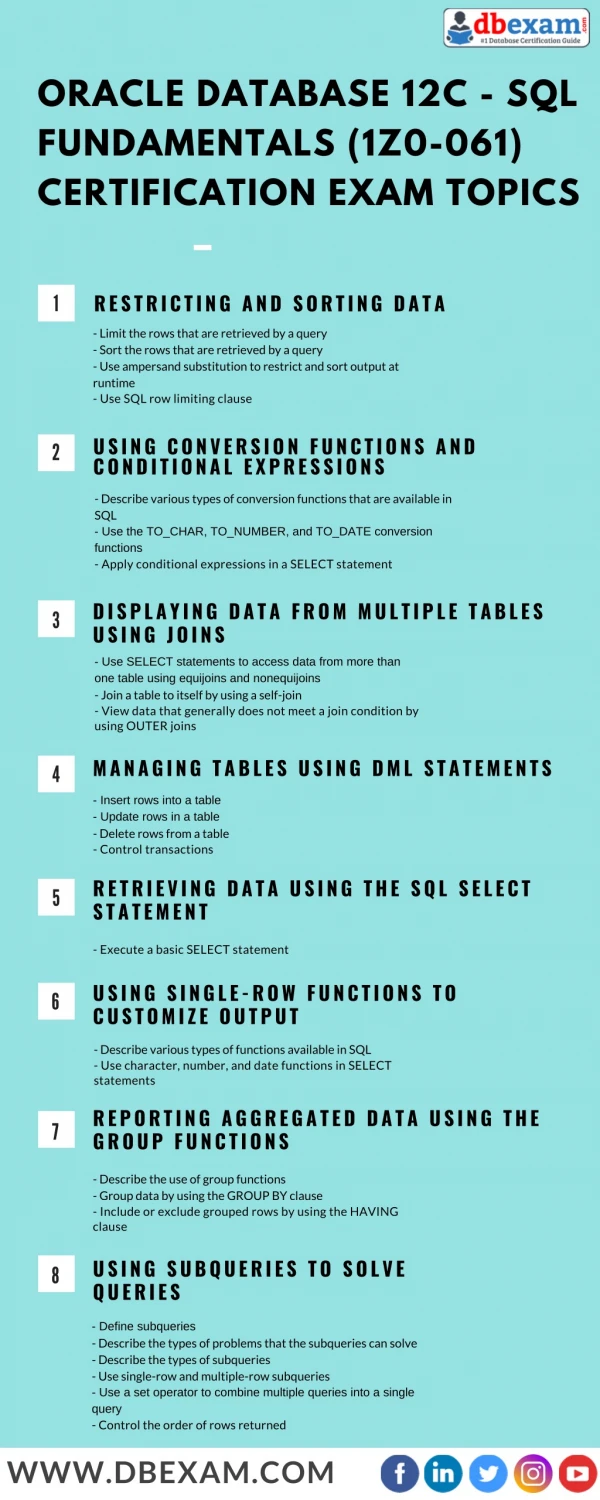 oracle database 12c sql fundamentals
