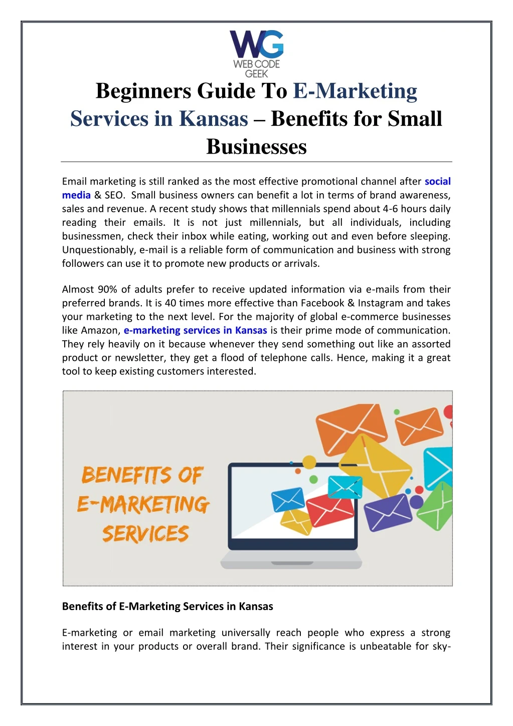 beginners guide to e marketing services in kansas
