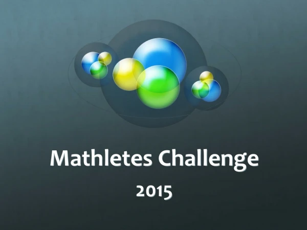 Mathletes Challenge