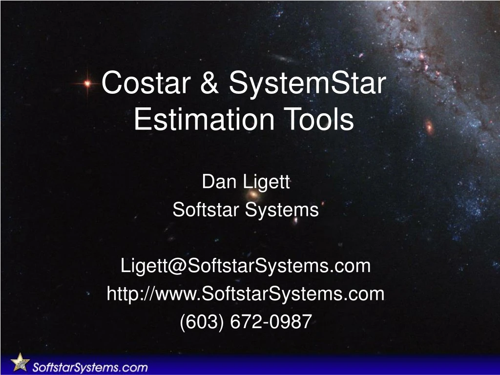 costar systemstar estimation tools