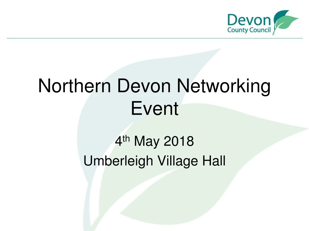 northern devon networking event