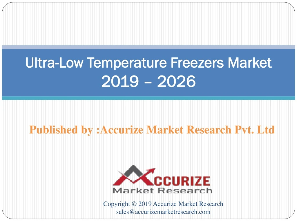 ultra low temperature freezers market 2019 2026