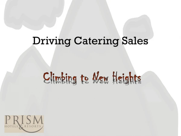 Driving Catering Sales