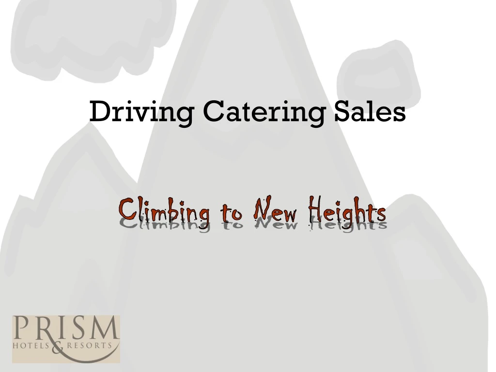 driving catering sales