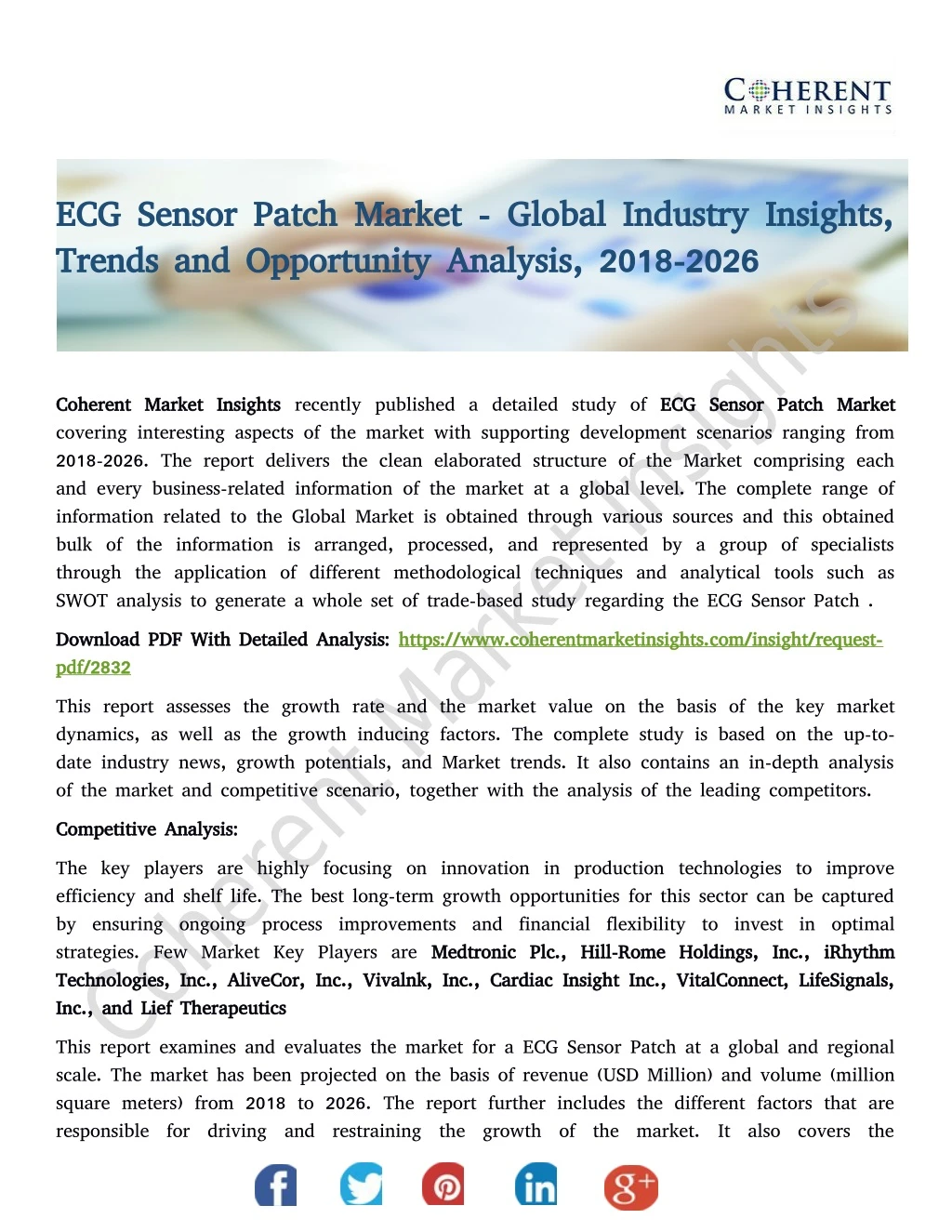 ecg sensor patch market global industry insights