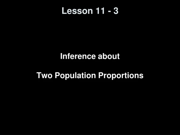 Lesson 11 - 3