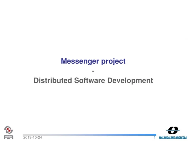 Messenger project - Distributed Software Development