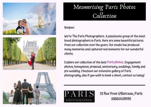 Mesmerising Paris Photos Collection