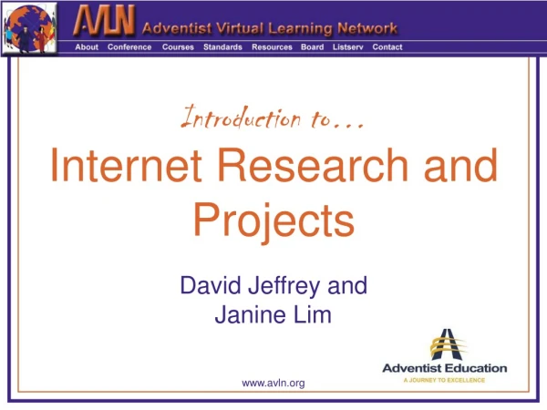 Introduction to… Internet Research and Projects
