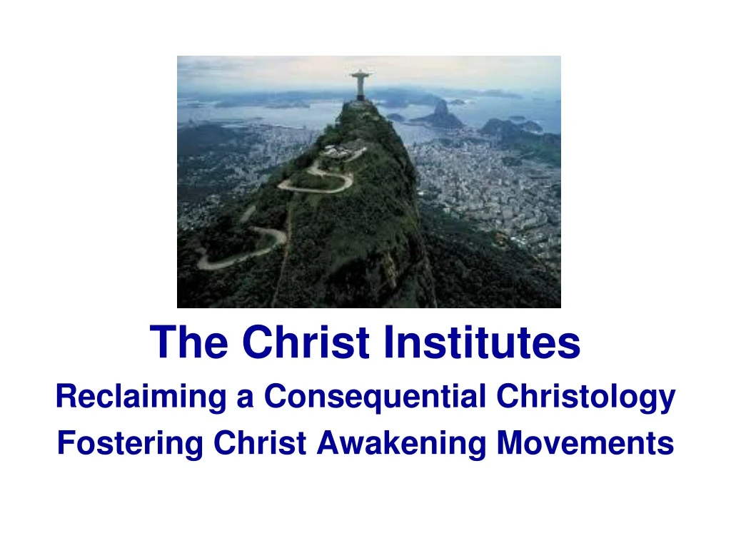 the christ institutes reclaiming a consequential