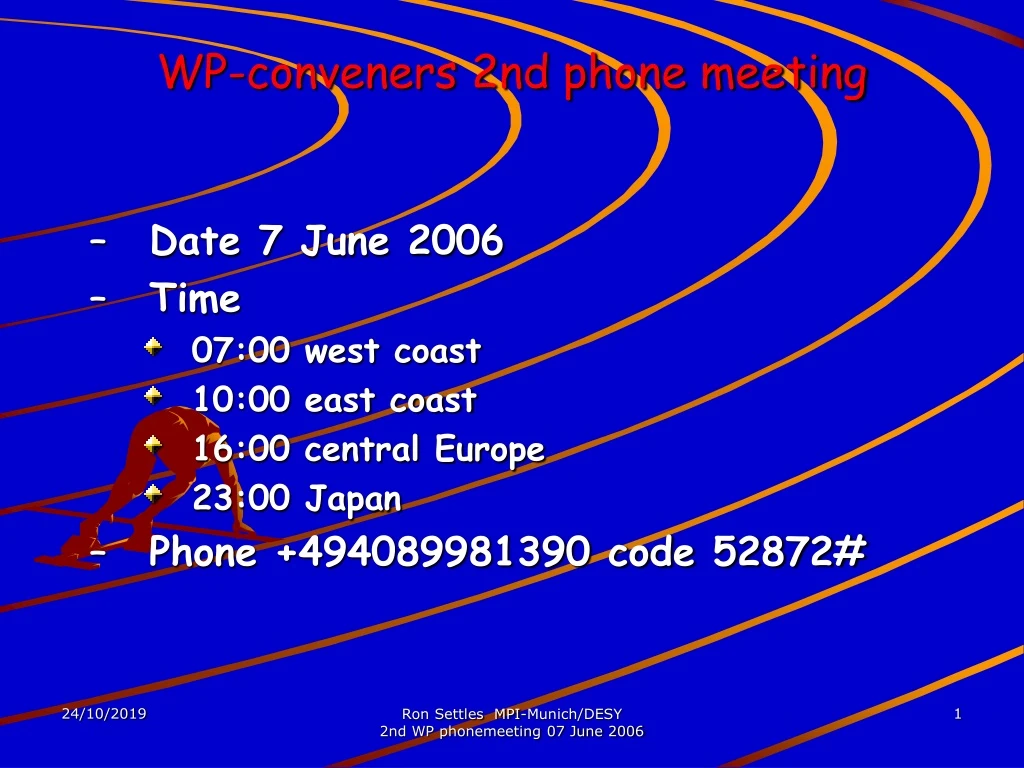 wp conveners 2nd phone meeting