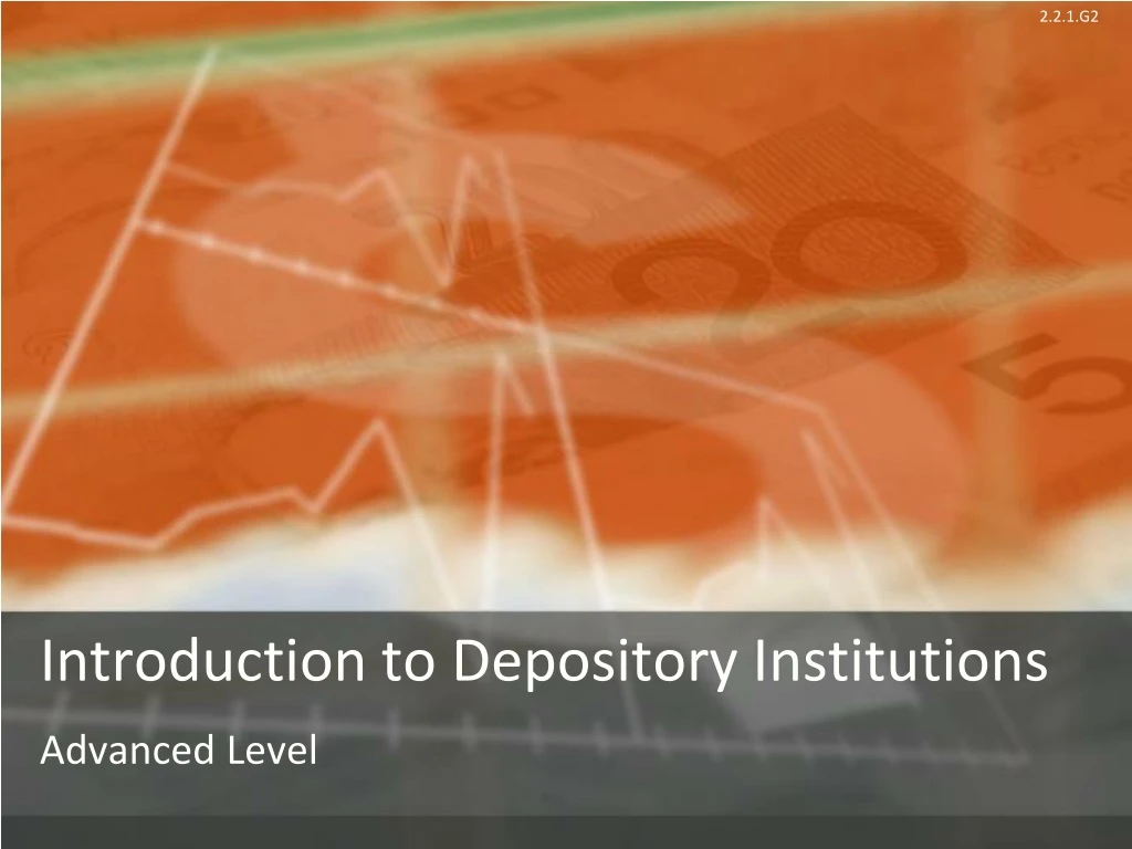 introduction to depository institutions
