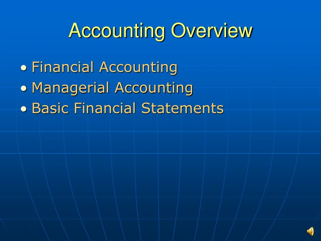 accounting overview