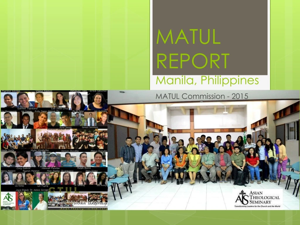 matul report m anila p hilippines