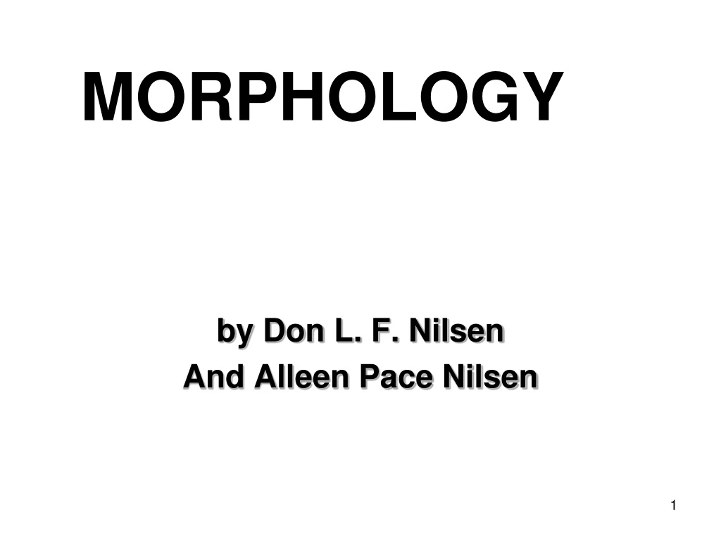 morphology