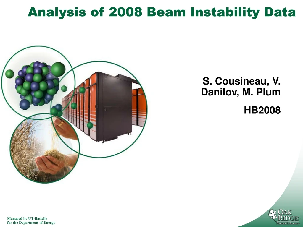 analysis of 2008 beam instability data