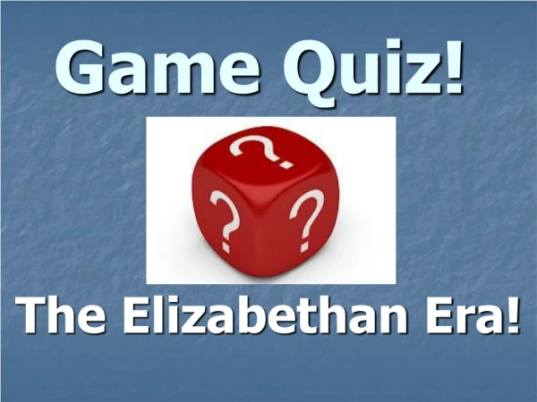 Game Quiz!